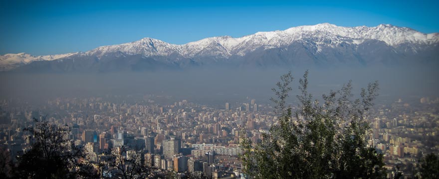 Smog über Santiago de Chile